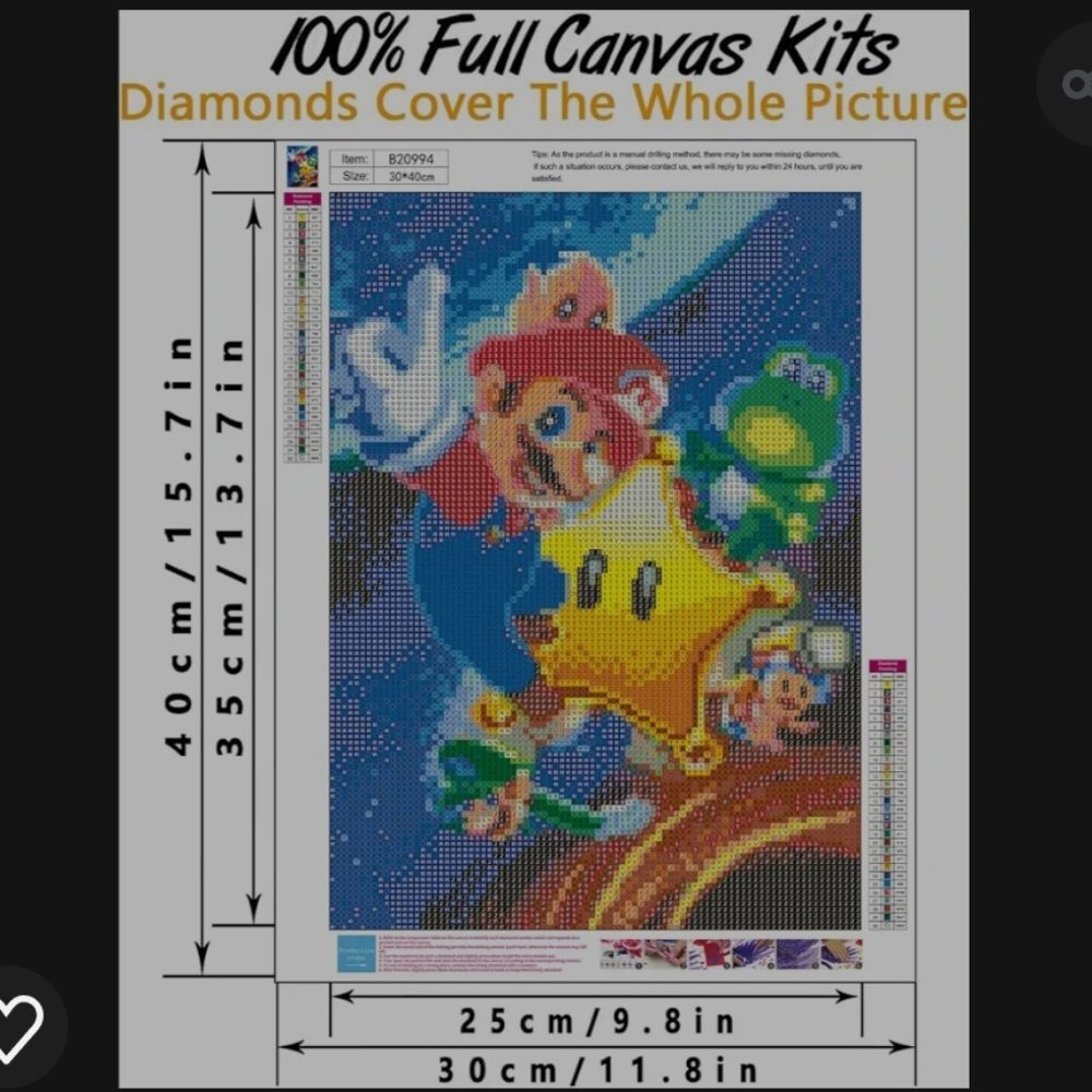 💰Make an offer, bundle and save💰  Mario Diamond Kit for Adults,5D- 12x16"